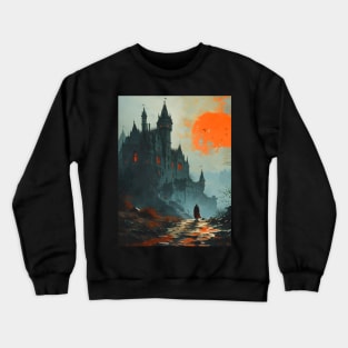 Bloodlust Chronicles: Immortal Bounty Hunts, Gothic Vampire Saga, and Supernatural Adventure in Anime-Manga Art Crewneck Sweatshirt